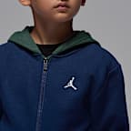 Ensemble deux pièces avec sweat à capuche à zip Jordan Brooklyn Fleece pour enfant