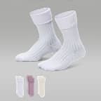 Jordan Kids' Foldover Micro Crew Socks (3 Pairs)