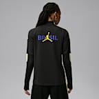 Brazil Strike Women's Jordan Dri-FIT Soccer Knit Drill Top