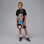 Jordan Sport Big Kids' Dri-FIT Printed Woven Diamond Shorts