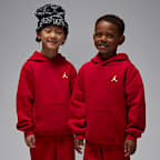 Conjunto de 2 piezas con sudadera con gorro sin cierre para niños talla pequeña Jordan Brooklyn Fleece