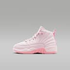 Jordan 12 Retro Little Kids' Shoes - Pearl Pink/Medium Soft Pink