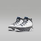 Air Jordan 9 Retro "Flint Grey and French Blue" Little Kids' Shoes