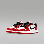 Tenis para niños grandes Air Jordan 1 Retro Low "Chicago"