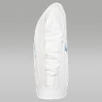 Playera de cuello redondo de tejido Fleece plisada para niños talla grande Jordan Jumpman Club