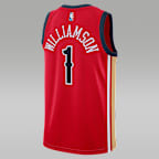 Jersey Jordan Dri-FIT Swingman de la NBA Zion Williamson New Orleans Pelicans 2023/24 Statement Edition