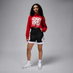 Jordan Flight Fleece Women's Cropped Satin-Lined Hoodie