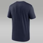 Playera universitaria Jordan Dri-FIT para hombre Michigan Campus Legend Shadow Logo