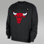 Chicago Bulls Statement Essentials Men's Jordan NBA Fleece Crew-Neck Sweatshirt