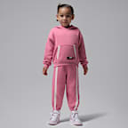 Jordan She's An All Star Toddler 2-Piece Pullover Hoodie Set - Desert Berry