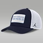 North Carolina On-Field Rise Men's Nike Jordan Brand College Trucker Adjustable Hat - Navy