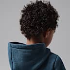 Conjunto de 2 piezas con sudadera con gorro sin cierre para niños talla pequeña Jordan Brooklyn Fleece