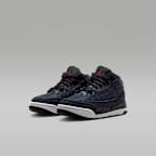 Air Jordan 3 x Levi's® "Indigo and Gym Red" Little Kids' Shoes