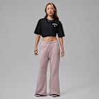 조던 플라이트 여성 오버사이즈 그래픽 티셔츠