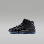 Jordan 11 Retro "Gamma" Little Kids' Shoes - Black/Black/Varsity Maize/Gamma Blue