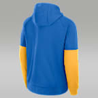 Sudadera con gorro sin cierre universitaria marca Jordan Therma para hombre UCLA Bruins Fitness