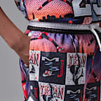 Jordan Dri-FIT Big Kids' MJ Printed Sport Diamond Shorts