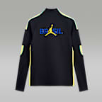Playera de entrenamiento de fútbol Jordan Dri-FIT de tejido Knit para mujer Brazil Strike