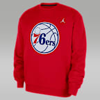 Philadelphia 76ers Statement Essentials Men's Jordan NBA Fleece Crew-Neck Sweatshirt