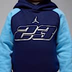 Conjunto de 2 piezas de sudadera con gorro sin cierre de tejido Fleece infantil Jordan Mountainside