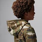 Conjunto de dos piezas de sudadera con gorro sin cierre de tejido Fleece camuflajeado para preescolar MVP Jordan