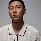 ジョーダン スポーツ メンズ ニット ボタンダウン ゴルフトップ