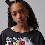 Playera Air con collage para niños talla grande Jordan