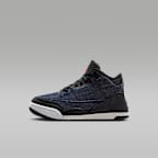Air Jordan 3 x Levi's® "Indigo and Gym Red" Little Kids' Shoes