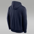 Sudadera con gorro sin cierre universitaria Jordan Therma para hombre Michigan Team Stacked