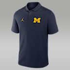 Michigan Primetime Victory Primary Logo Men's Nike Dri-FIT College Polo