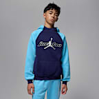 Sudadera con gorro sin cierre de tejido Fleece para niños talla grande Jordan Mountainside