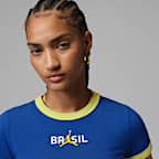 Jordan Women's Graphic Brazil Crew-Neck Top