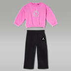 Conjunto de 2 piezas con sudadera de cuello redondo Fierce and Fearless para bebé (12-24 meses) Jordan