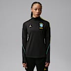 Brazil Strike Women's Jordan Dri-FIT Soccer Knit Drill Top