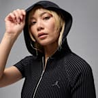 Top in maglia con zip a tutta lunghezza Jordan Flight – Donna