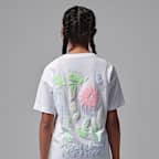Jordan Big Kids' Puff Floral T-Shirt