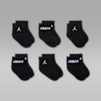 Jordan Everyday Essentials Baby/Toddler Ankle Socks (6 Pairs)