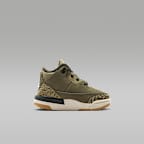 Sapatilhas Jordan 3 Retro "Medium Olive" para bebé