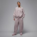 조던 플라이트 플리스 여성 배기 팬츠