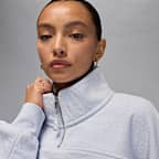 Playera de cierre de un cuarto para mujer Jordan Flight Fleece