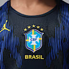 Brazil 2026 Stadium Away Little Kids' Jordan Dri-FIT Soccer Replica Jersey