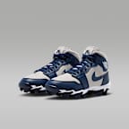 Jordan 1 Mid Little/Big Kids' Cleats