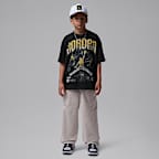 Jordan Big Kids' AJ4 Tour Yellow Retro T-Shirt