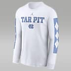 North Carolina Tar Heels Local Spirit Slogan Men's Nike College Long-Sleeve T-Shirt - White