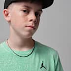 Jordan Big Kids' Air Embroidered Acid Wash T-Shirt