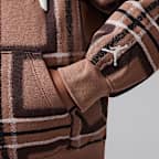 Sudadera con gorro sin cierre con estampado a cuadros para niños talla pequeña Jordan Brooklyn Essentials