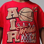 Jordan Little Kids' Retro Hoop Distressed Graphic T-Shirt