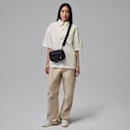 조던 여성 우븐 반팔 탑