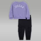 Conjunto de 2 peças com calças Jordan Blue Jeans and Bling para bebé (12-24 meses)