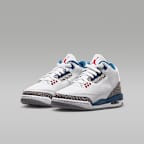 Air Jordan 3 Retro "True Blue" Big Kids' Shoes